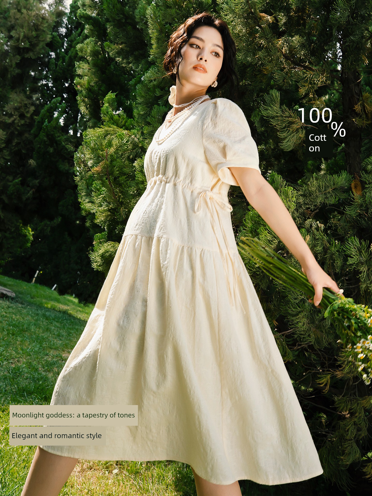 Plus Size Maternity Skirt Summer 2024 New Arrival Summer Dress 100.00Kg Pure Cotton Loose Dress Cool Little Man — 3