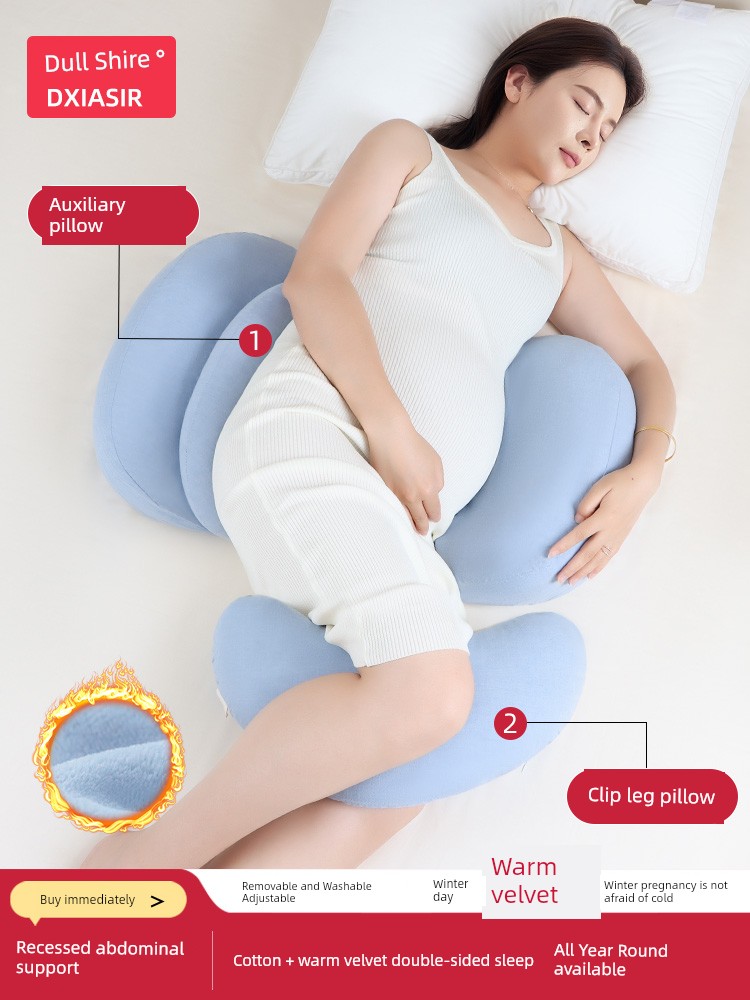 Waist Support Belly Support U-Shaped Side Pillow Pregnant Women