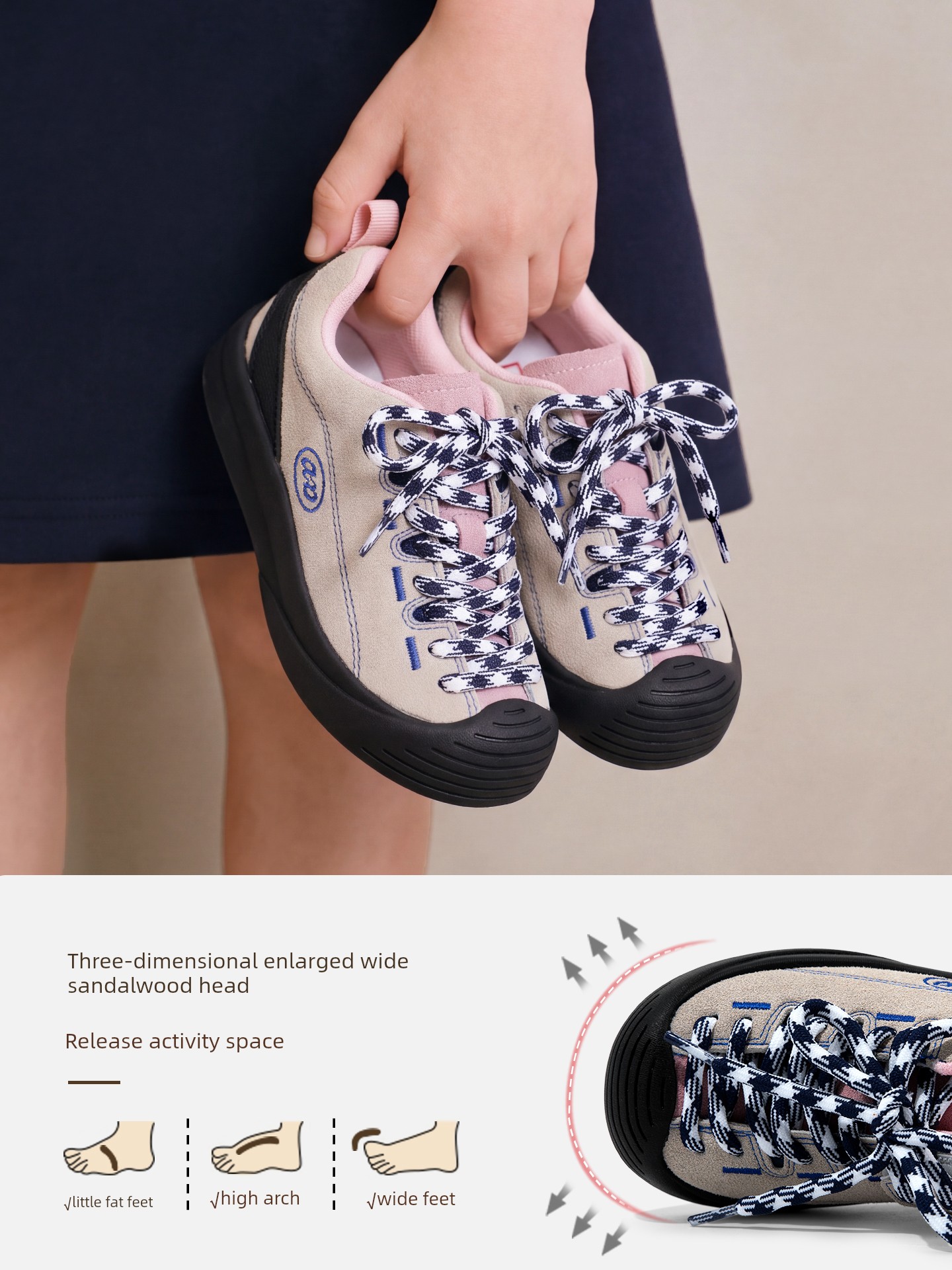 Ariaca Girls' Sports Shoes Soft-Soled Autumn New Girls' Outdoor Shoes Hiking and Mountaineering Kidsren's Shoes