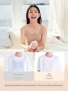 likeuu少女粉底液隐形内衣初高中生三阶段大童青春发育期文胸背心