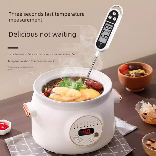 High-precision food thermometer baking food center water temperature oil temperature milk temperature electronic probe baby kitchen