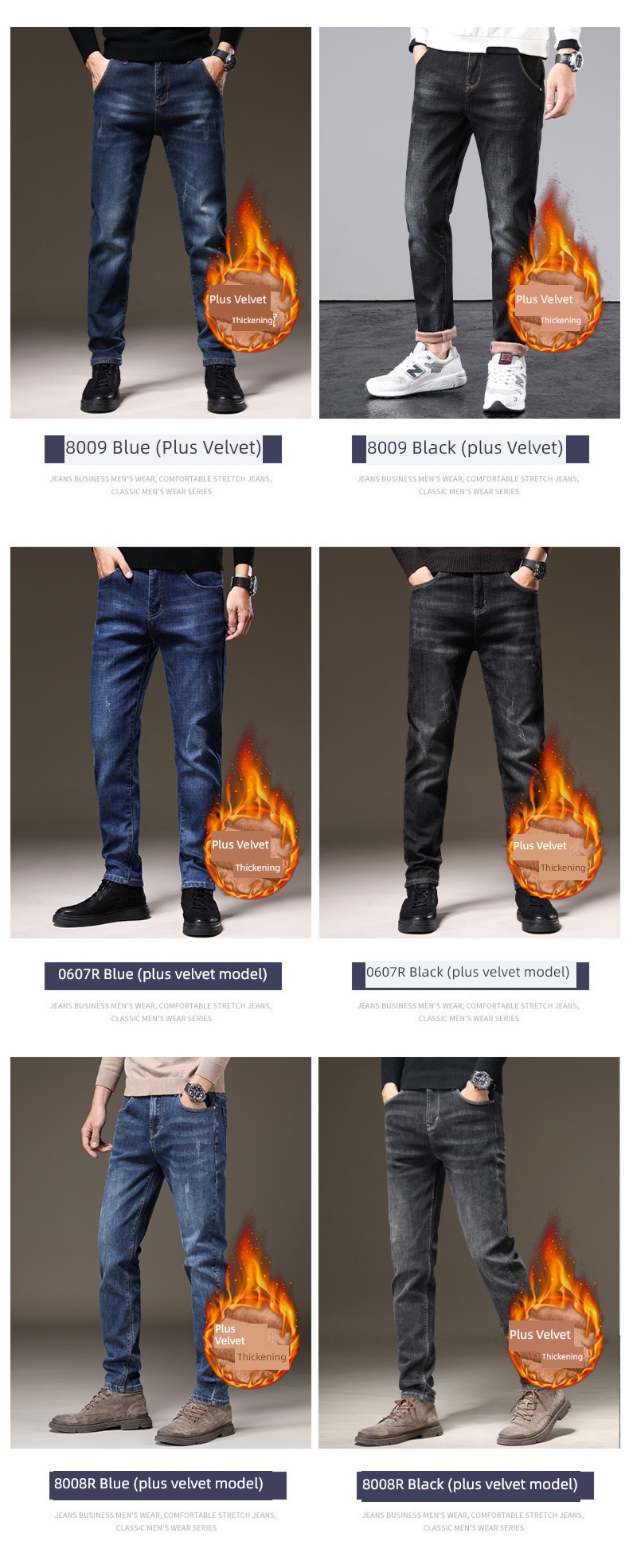 Romon Straight cylinder Self-cultivation autumn Korean version trend Jeans