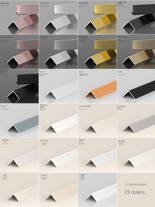 Cream-Colored Aluminum Alloy L-Shaped Edge Trim Strip, Anti-Collision Corner Protector, Diamond-Patterned White Corner T