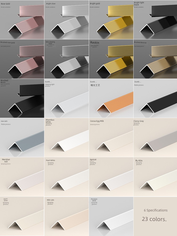 Cream-Colored Aluminum Alloy L-Shaped Edge Trim Strip, Anti-Collision Corner Protector, Diamond-Patterned White Corner Tile Edge Trim Strip, Decorative Strip