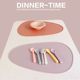 Students' simple oval water droplet silicone breakfast mat home heat insulation and anti-scalding baby Western restaurant European-style placemat
