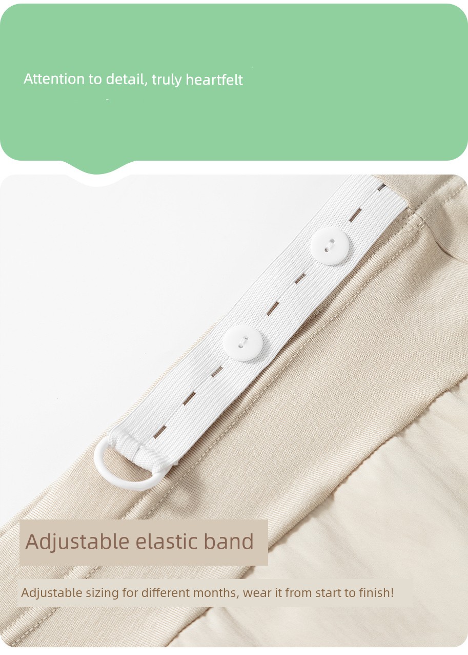 Maternity Shorts for Summer, Thin Style, Wide-Leg Pants, High-Waisted, Belly-Supporting, Loose and Comfortable, Not Tight on the Stomach — 14