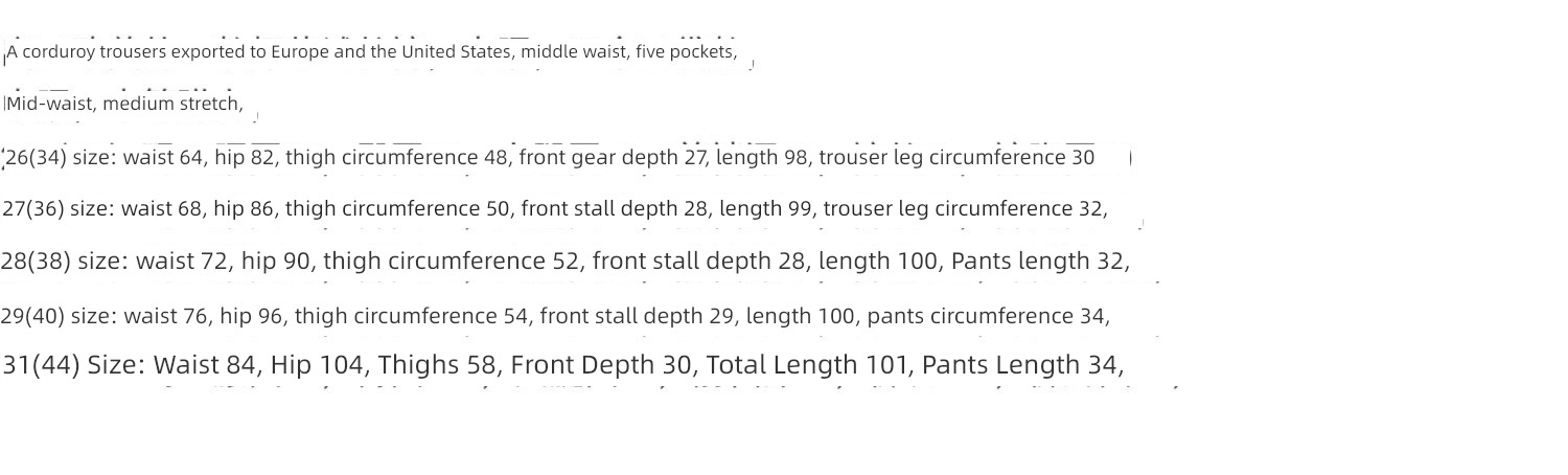 A150 Export element single Women's wear keep warm Versatile trousers