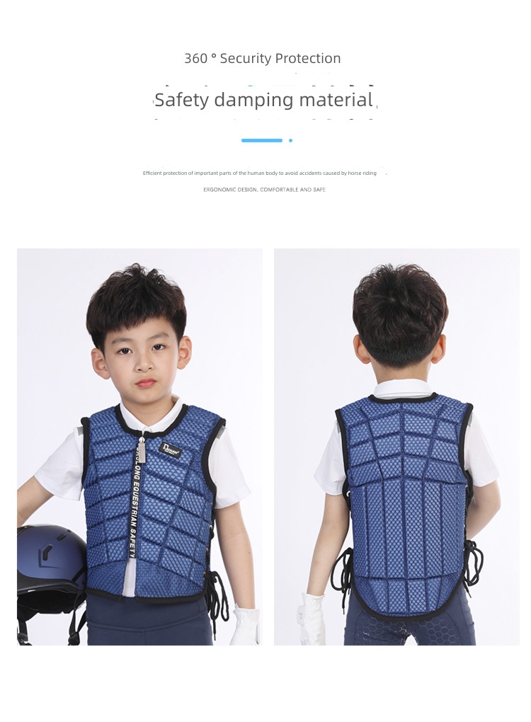 honeycomb protect vest shock absorption security Equestrian
