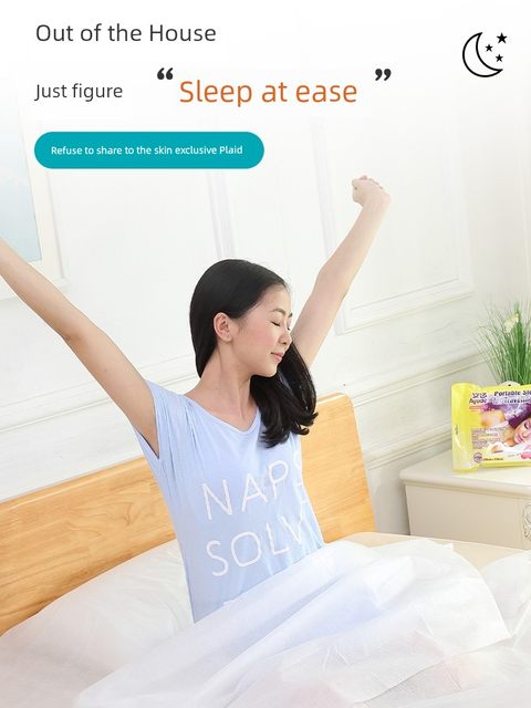 Disposable bed sheets, pillowcases, quilt covers, quilts, single bedding, train double sleeper travel hotel