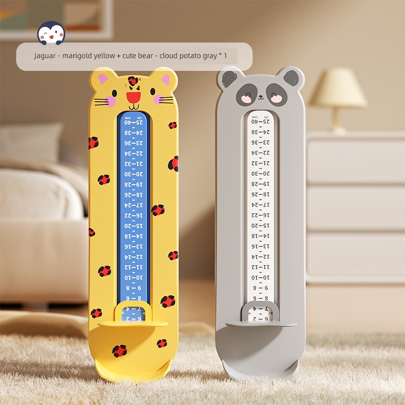 Baby Foot Measurer, Children's Accurate Foot Length Measuring Device, Infant Shoe Size Measuring Ruler, Kids' Home Shoe Measuring Tool — 4