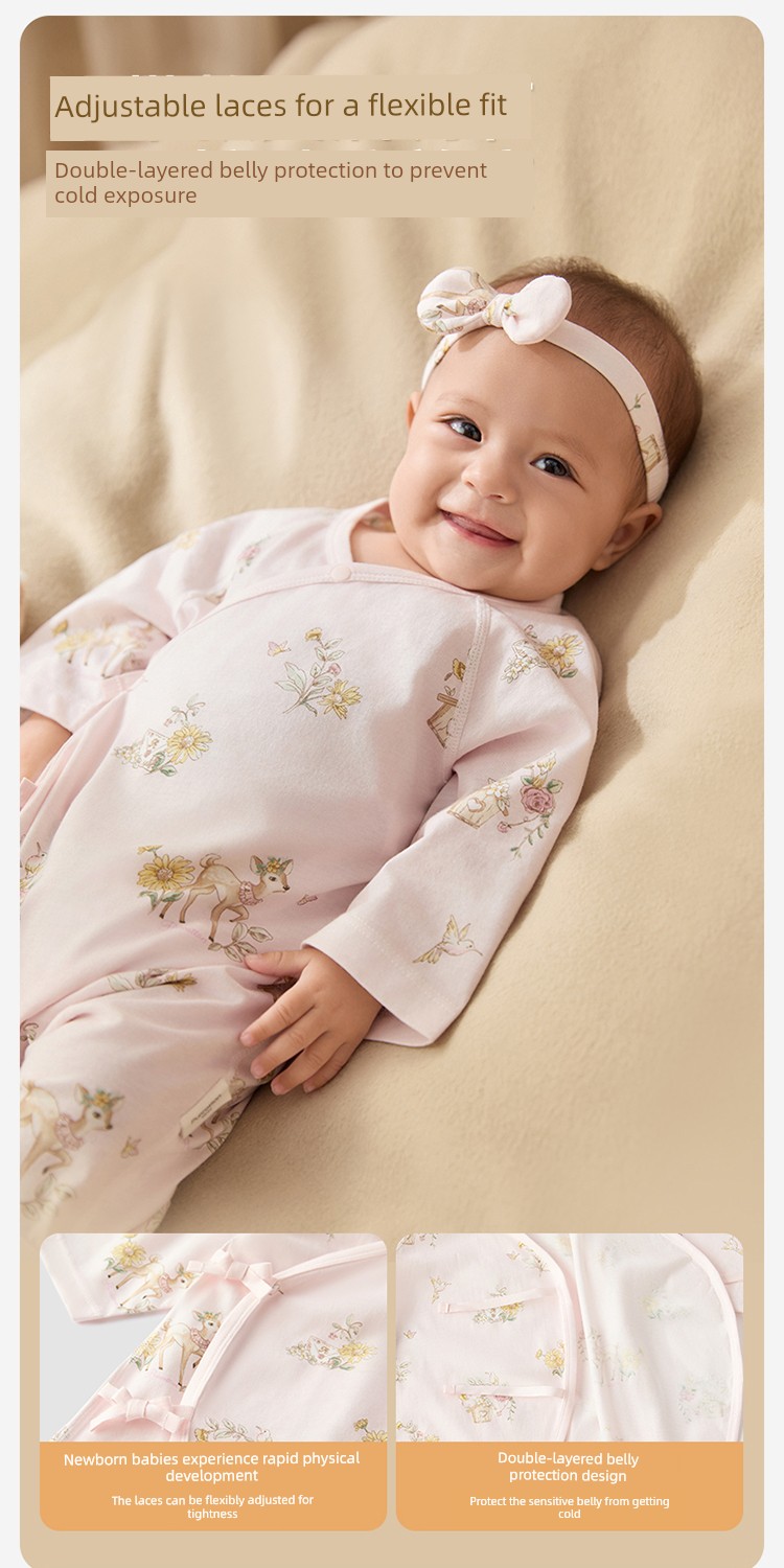 Purcotton Double-Layer Gauze Spring & Fall Winter Rompers — 23