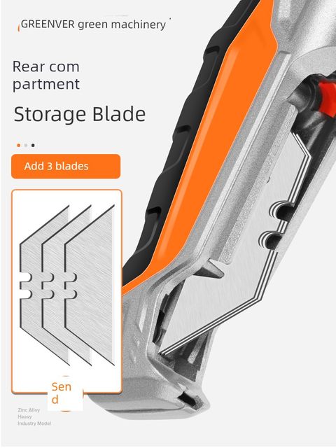 Green forest heavy duty utility knife wallpaper cut wallpaper knife express knife large multifunctional thickening industrial unboxing tool