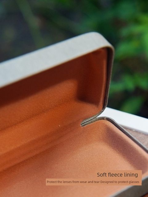 Glasses box, glasses, life frame, myopia mirror box, iron box, leather, simple Korean creative, generous storage box for men and women