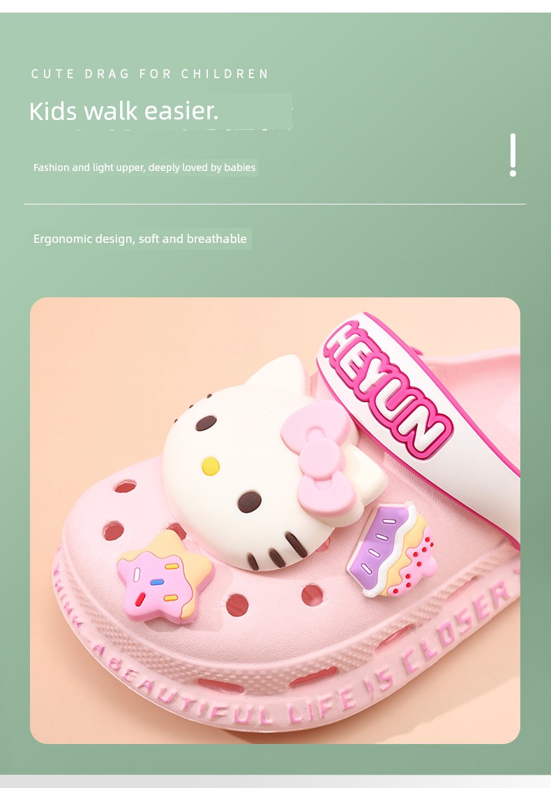 Girl Hole Shoes Kids Slippers Summer New Arrival Girls Non Slip Soft Bottom Baby Princess Indoor Sandals Sandals — 5