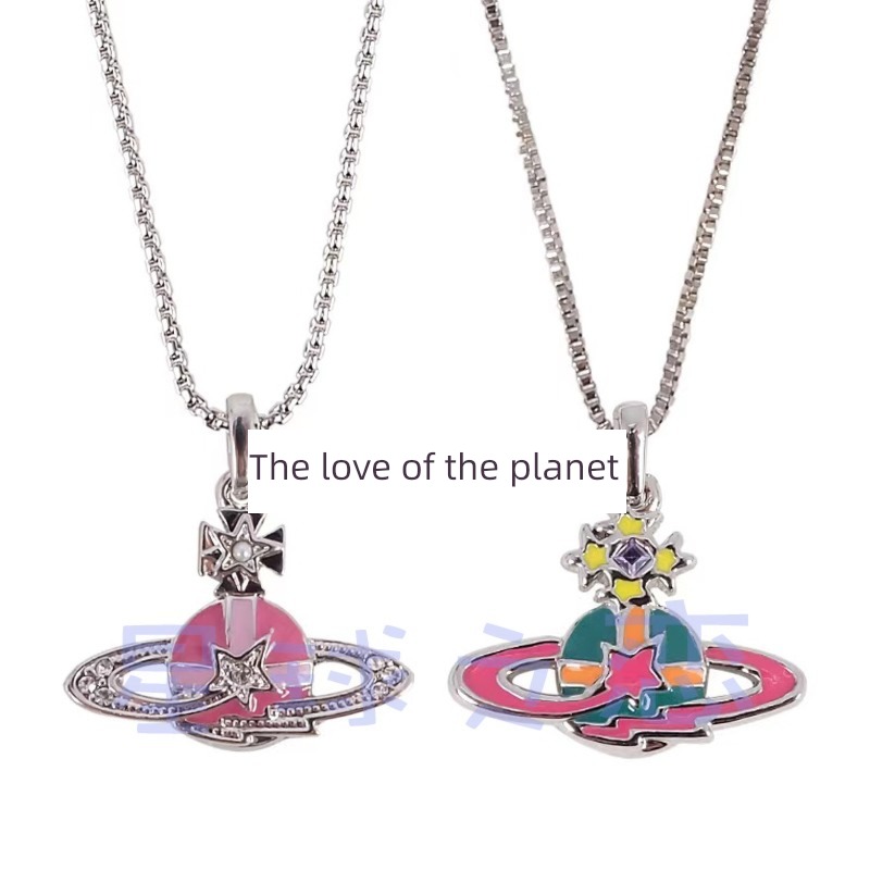 Vivian vivienne Baking varnish meteor Pearl Necklace