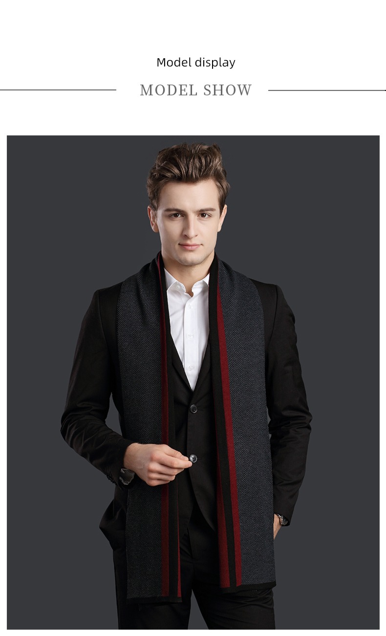 hyz  wool man Autumn and winter business affairs scarf
