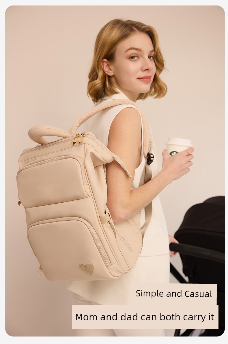 Loveloc Mommy Bag, Lightweight Large-Capacity Backpack for Mothers and Babies When Going Out, Multifunctional Backpack, New Model — 17