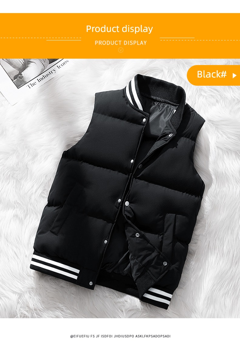 Cotton vest trend easy Big size keep warm loose coat Vest