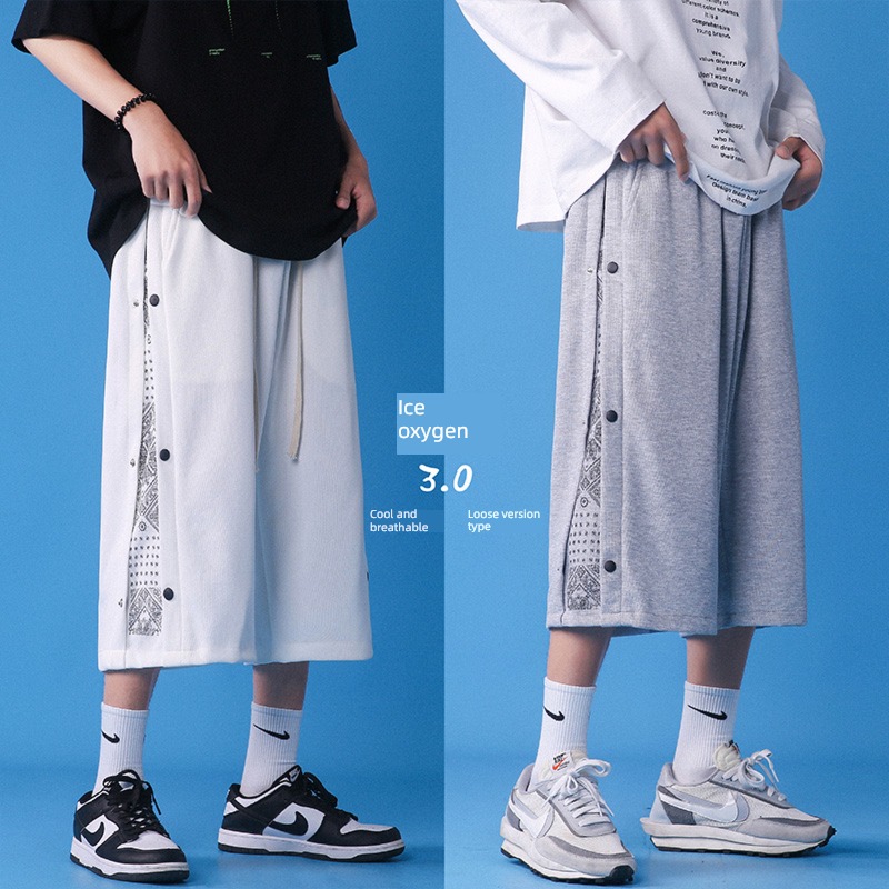 summer trend Bandanna  leisure time man Cropped Trousers