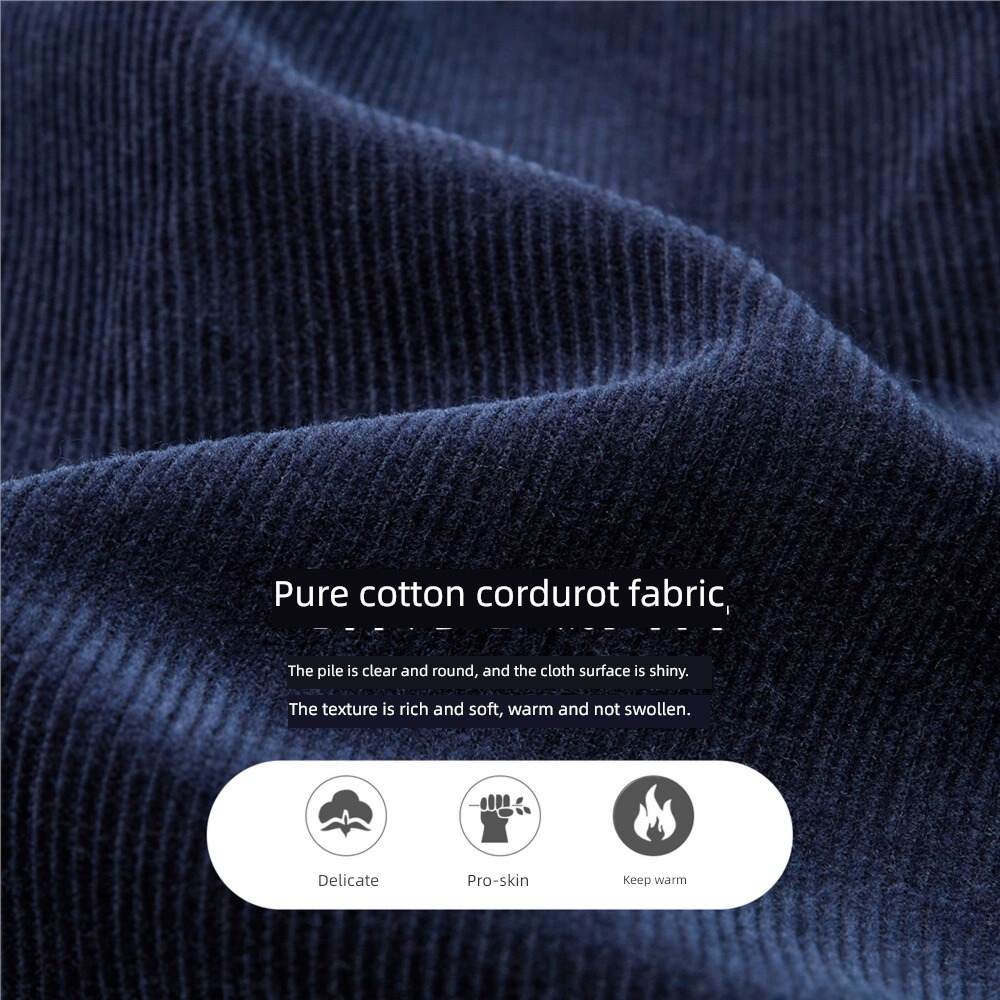 Giordano corduroy Ruffian handsome Long sleeve leisure time shirt