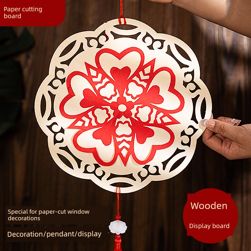 Special Framing for Intangible Cultural Heritage Paper-Cutting, Children's Elementary School Students' Window-Cutting Artwork Display Frame A4 Art Work Display Backing Card Paper
