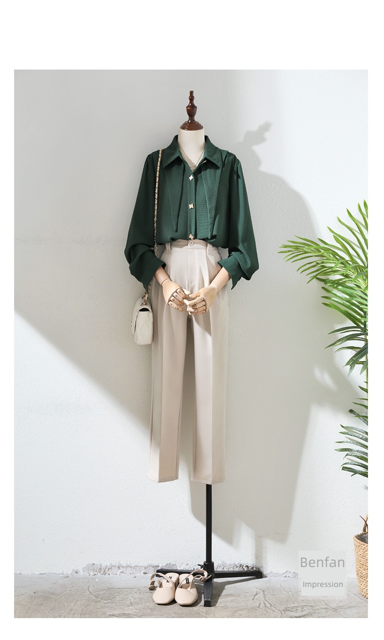 green Versatile occupation commute unique jacket shirt