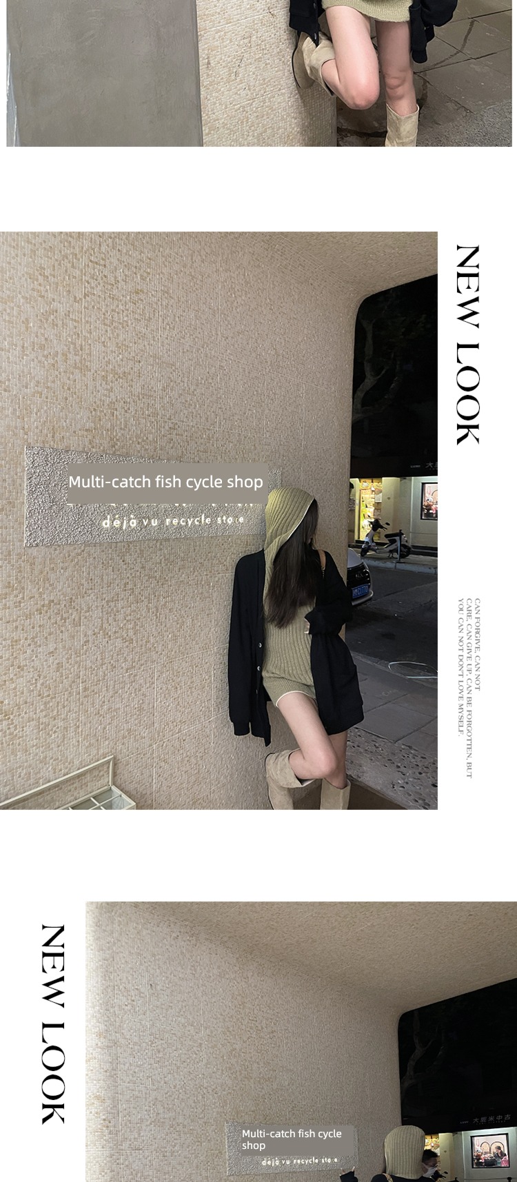 loose coat female OKMA Medium and long term letter leisure time Sweater