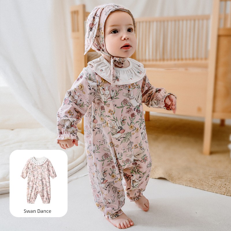 Qianxi Avocado Pure Cotton Autumn and Winter Baby Jumpsuit — 4