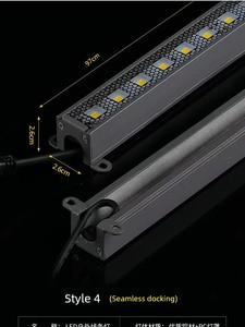 LED Digital Tube Colorful Line Light Outdoor Waterproof Guardrail Tube Door Head Neon Billboard Aluminum Horse Running L