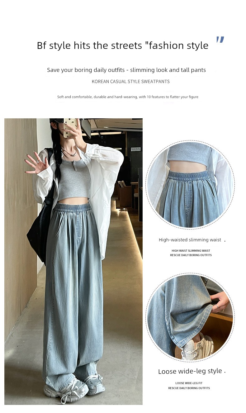 Girls' Jeans Autumn 2026 New Style Children's Straight Wide-Leg Pants for Older Girls Long Pants Spring and Autumn Pants for Middle School Students — 12