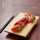 Long strip bamboo wood sushi board rectangular sushi serving Taiwan cuisine sashimi serving utensils barbecue hotpot plate Japanese bamboo tableware