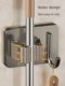 Mop hook without hole punching bathroom storage tool sticky hook broom hanger powerful adhesive wall hanging mop clip