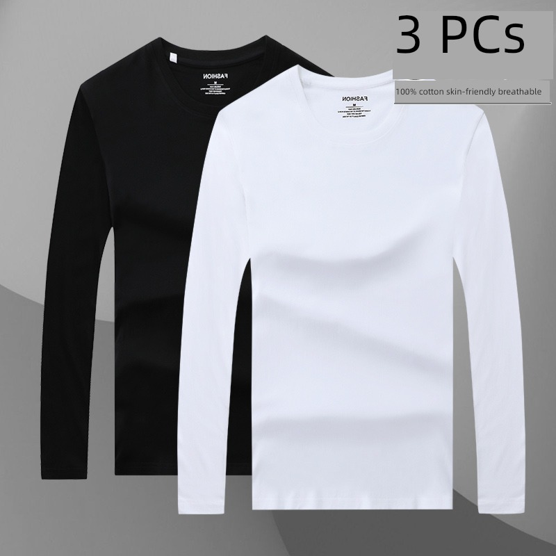 man Undershirt trend white Versatile Half sleeve T-shirt