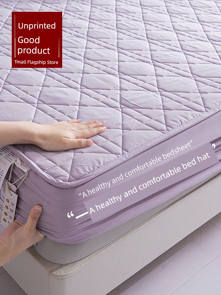 MUJI Cotton Thickened Cover Fitted Sheet One-Piece