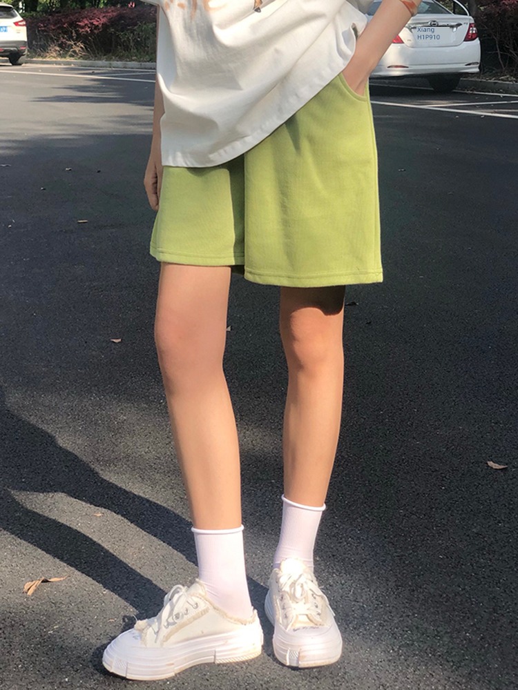 full marks High waist Thin money Wear out A word motion ins shorts