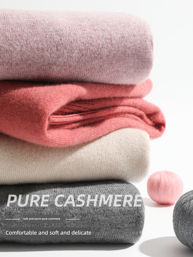 hyz  Half high collar Autumn and winter ma'am Cashmere sweater