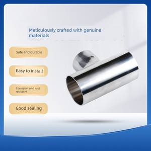 Sanitary Grade Reducing Tee 304 Stainless Steel Welded T-Type Reducing Tee Large to Small Pipe Fitting 19-219
