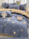 Four-piece set of all cotton pure cotton 2024 new winter sheets and quilt covers children's furry covers and quilt covers three-piece set