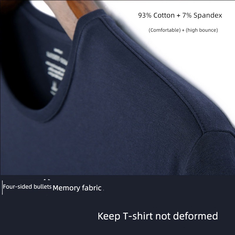 Slubby cotton Flash trend easy Big size Short sleeve