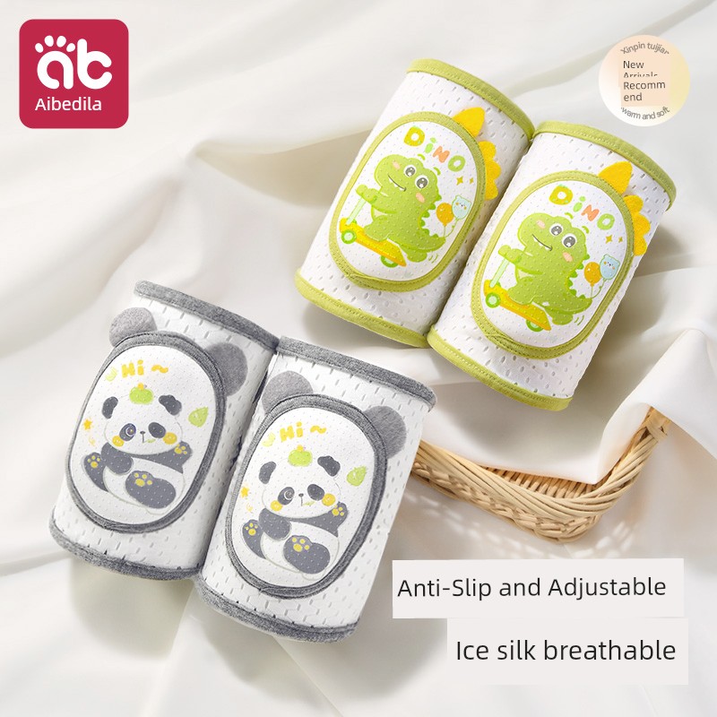 Baby Knee Pads for Crawling, Baby Knee Protectors, Children's Crawling Anti-Fall Elbow Pads, Summer Thin Breathable Style — 7