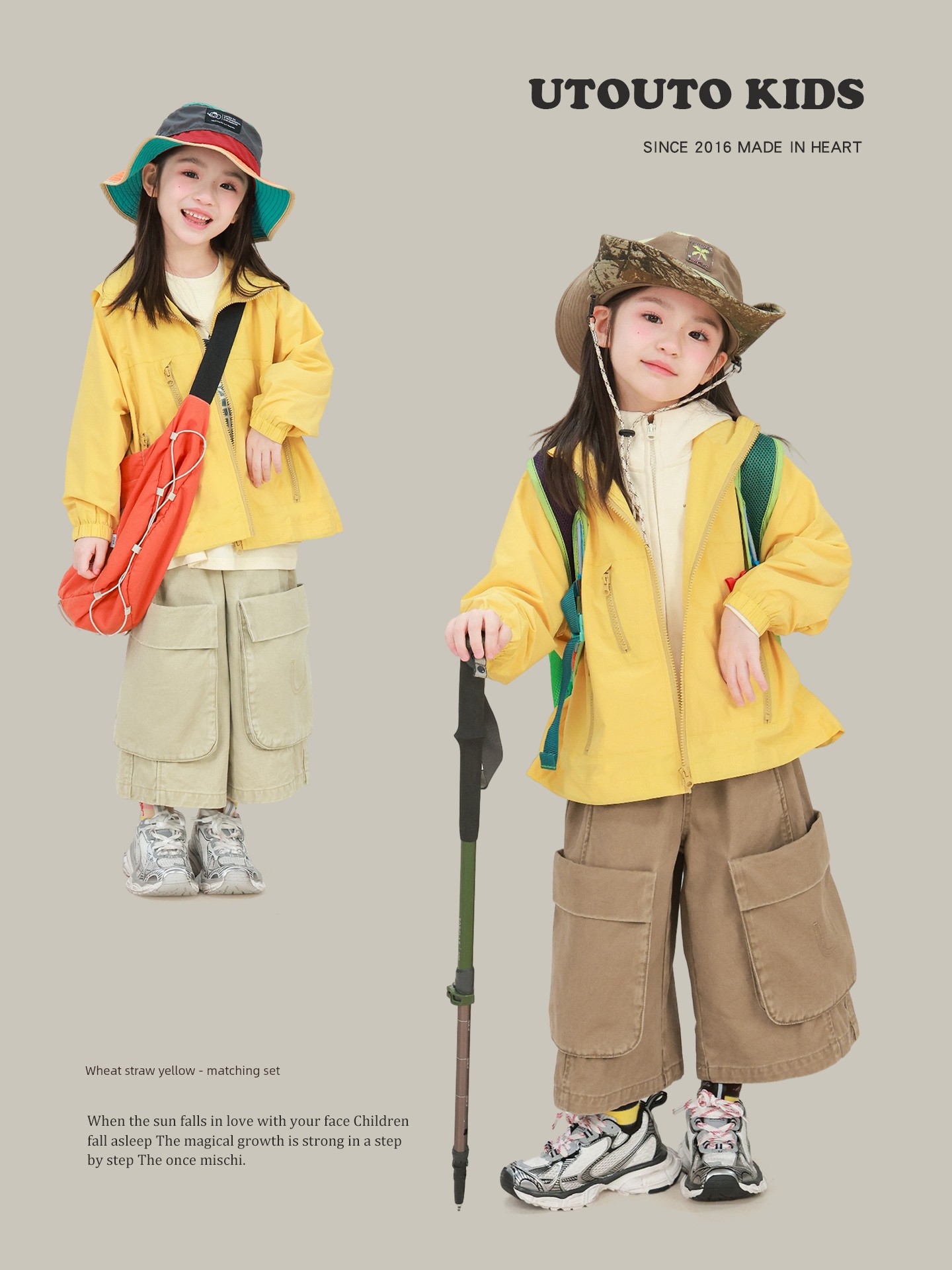 Big-Eared Elephant Girl's Solid Color Hooded Windbreaker Jacket 2026 Autumn New Model Lightweight Quick-Dry Windproof Top — 3
