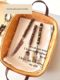 Retro Japanese Natural Bamboo Western Tableware Set Steak Knife and Fork Spoon Restaurant 304 Stainless Steel Dessert Fork Spoon