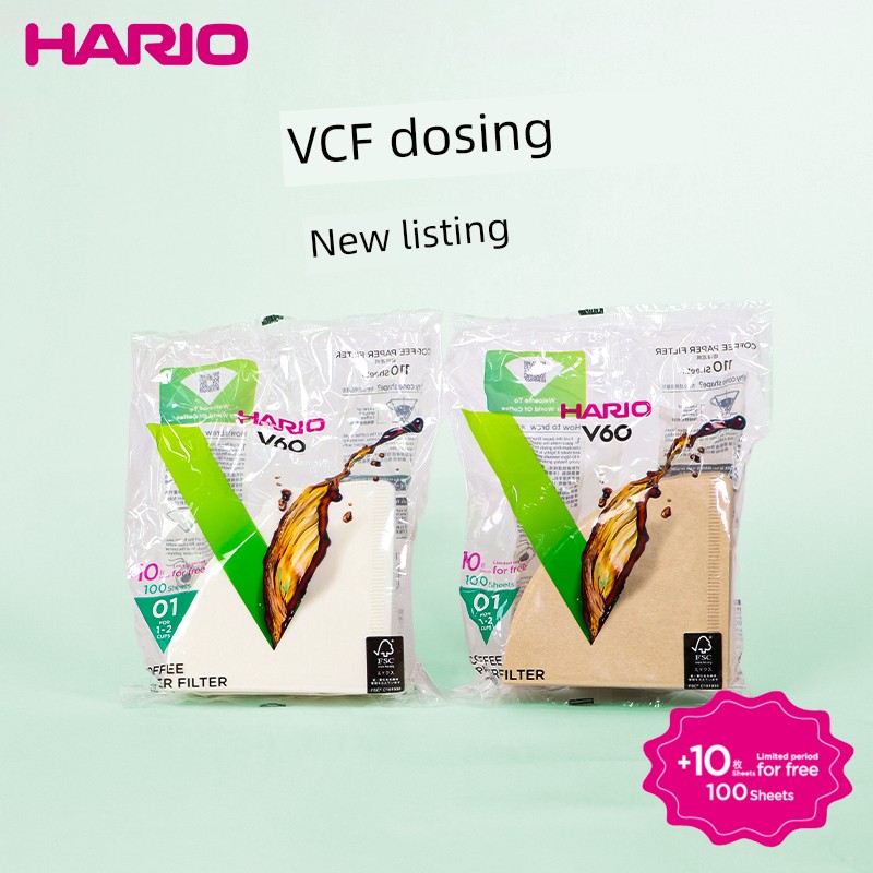 [Flagship Store] Hario Coffee Filter Paper Fan-Shaped Hand Filter Paper V60 Coffee Filter Paper Coffee Filter Bag VCF
