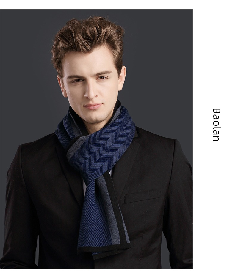 hyz  wool man Autumn and winter business affairs scarf