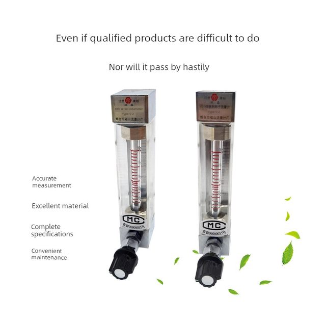 Yantai Fushan Flow Meter 701HB Series 5-2 Glass Rotor Flow Meter Gas Liquid Float Flow Meter