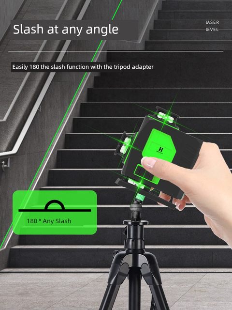 Hengchang 12-line green light infrared level high-precision strong light thin line horizontal laser device small level instrument