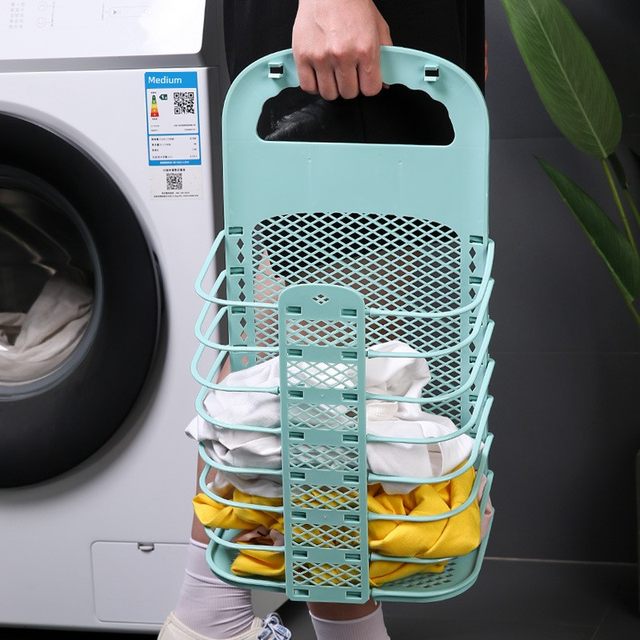 Dirty clothes basket wall-mounted foldable household bathroom bathroom clothes artifact changing laundry basket storage basket bucket