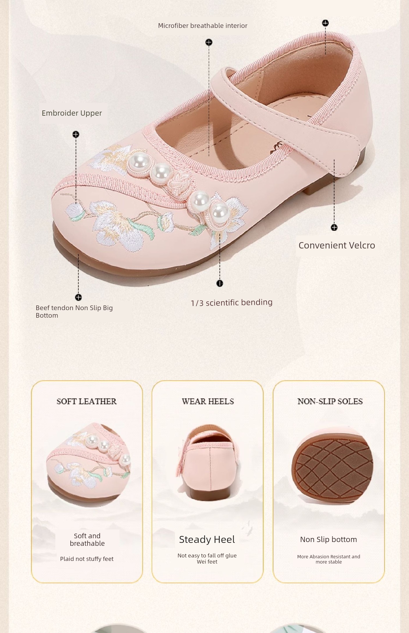 Girls' Shoes Shoes for Han Chinese Clothing Kids Horse-Face Skirt Shoes Spring & Fall National Style Shoes Small Leather Shoes Chinese Ancient Style — 8