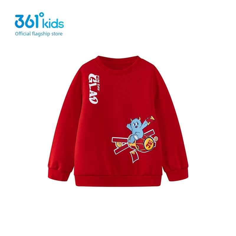 361 ° Children's Clothing for Boys and Girls, Pullover Sweatshirt, Round Neck, Autumn and Winter 2026 New Autumn Style Sports Long-Sleeved Sports Top — 6
