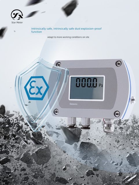 Xingyi CCY30 micro-differential pressure transmitter RS485 high-precision 4-20mA measurement gas explosion-proof pressure differential sensor
